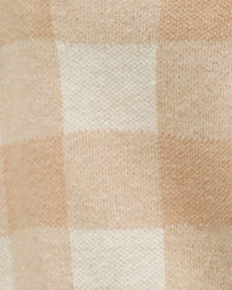 Green plaid cardigan