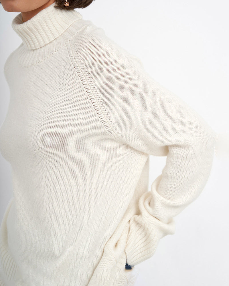 Cobalt knit turtleneck