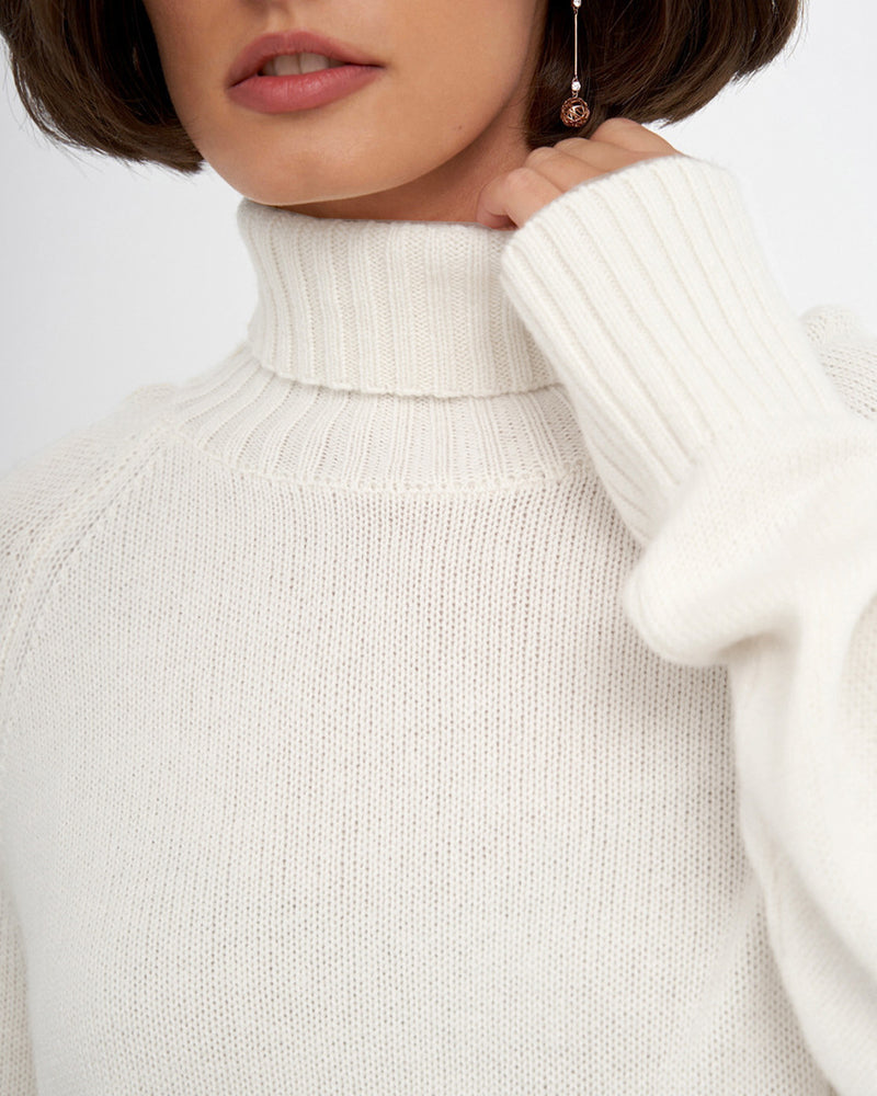 Cobalt knit turtleneck