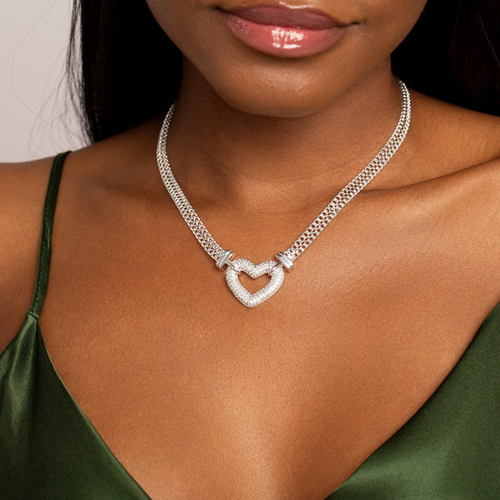 Crystal heart set